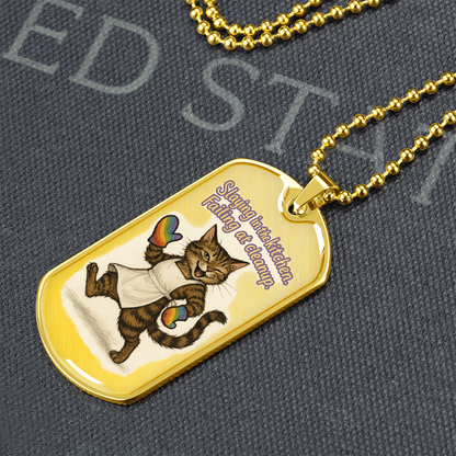 Pride Necklace Custom Name| Dog Tag Chain | Custom Dog Tag
