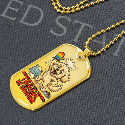 Pride Necklace Custom Name| Dog Tag Chain | Custom Dog Tag