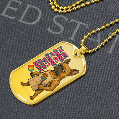 Pride Necklace Custom Name| Dog Tag Chain | Custom Dog Tag
