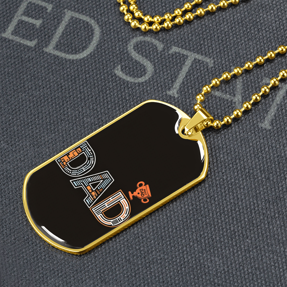 Father gift retirement personalized custom necklace fine jewelry