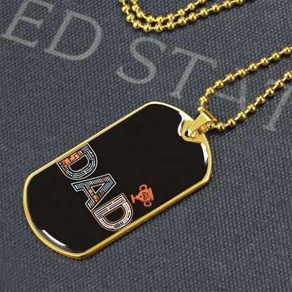 Father gift retirement personalized custom necklace fine jewelry