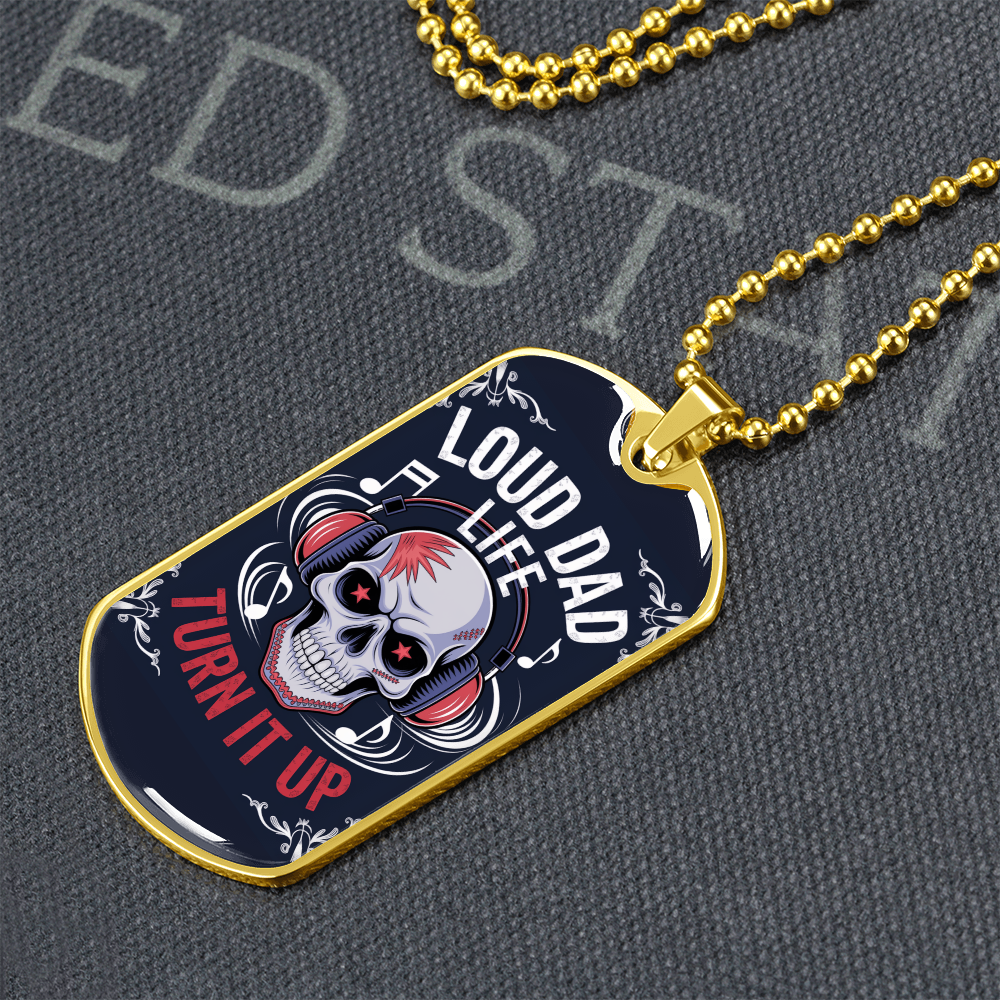 Father gift retirement custom tag necklace fine jewelry