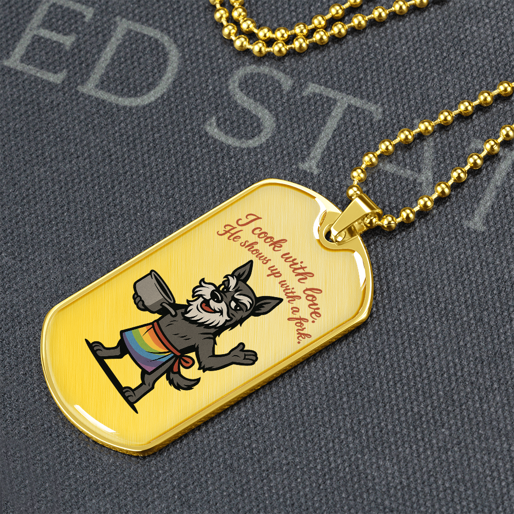 Pride Necklace Custom Name| Dog Tag Chain | Custom Dog Tag