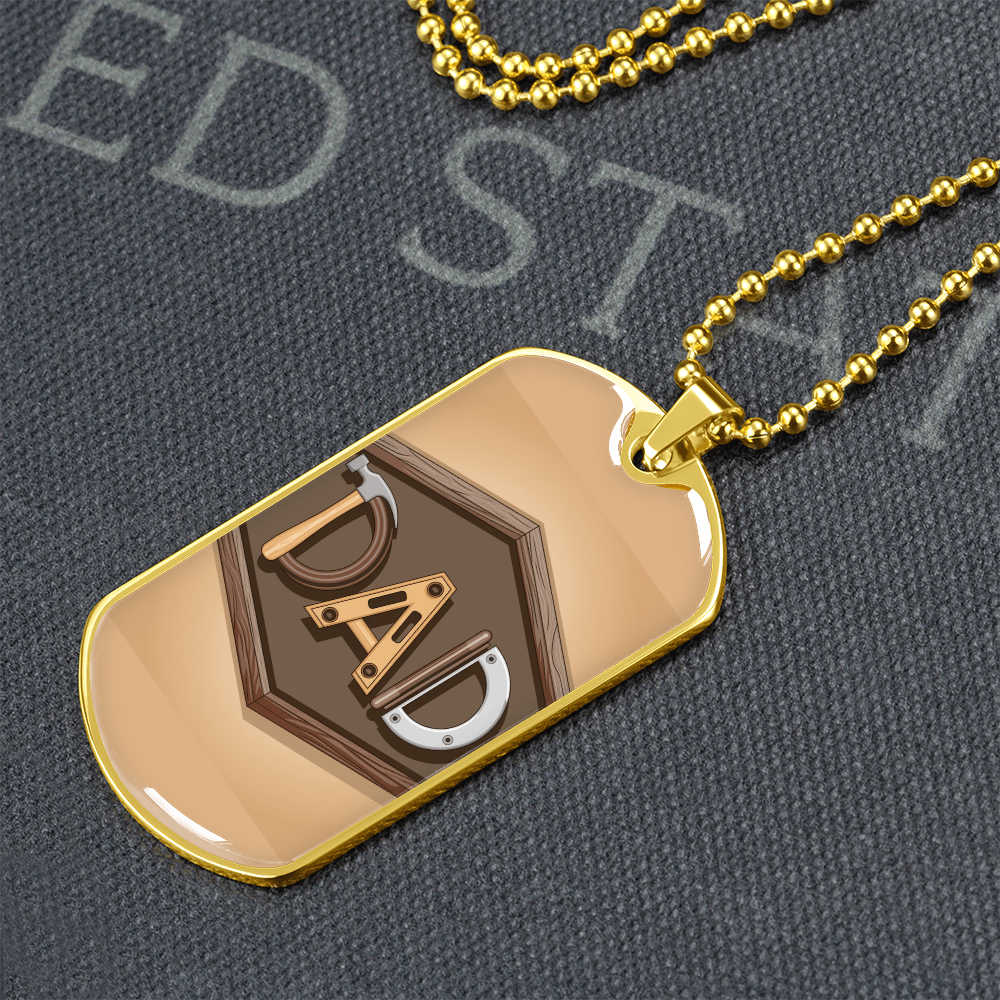 Father gift retirement personalized custom necklace fine jewelry
