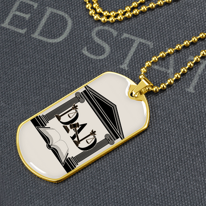 Father gift retirement personalized custom necklace fine jewelry