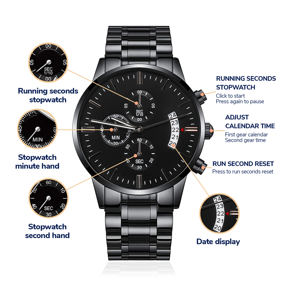 Gifts for Dad: Personalized Father's Day Watch with Custom Engraving
