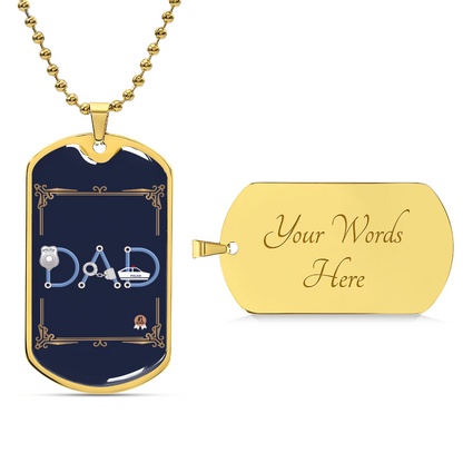 Father gift retirement personalized custom tag