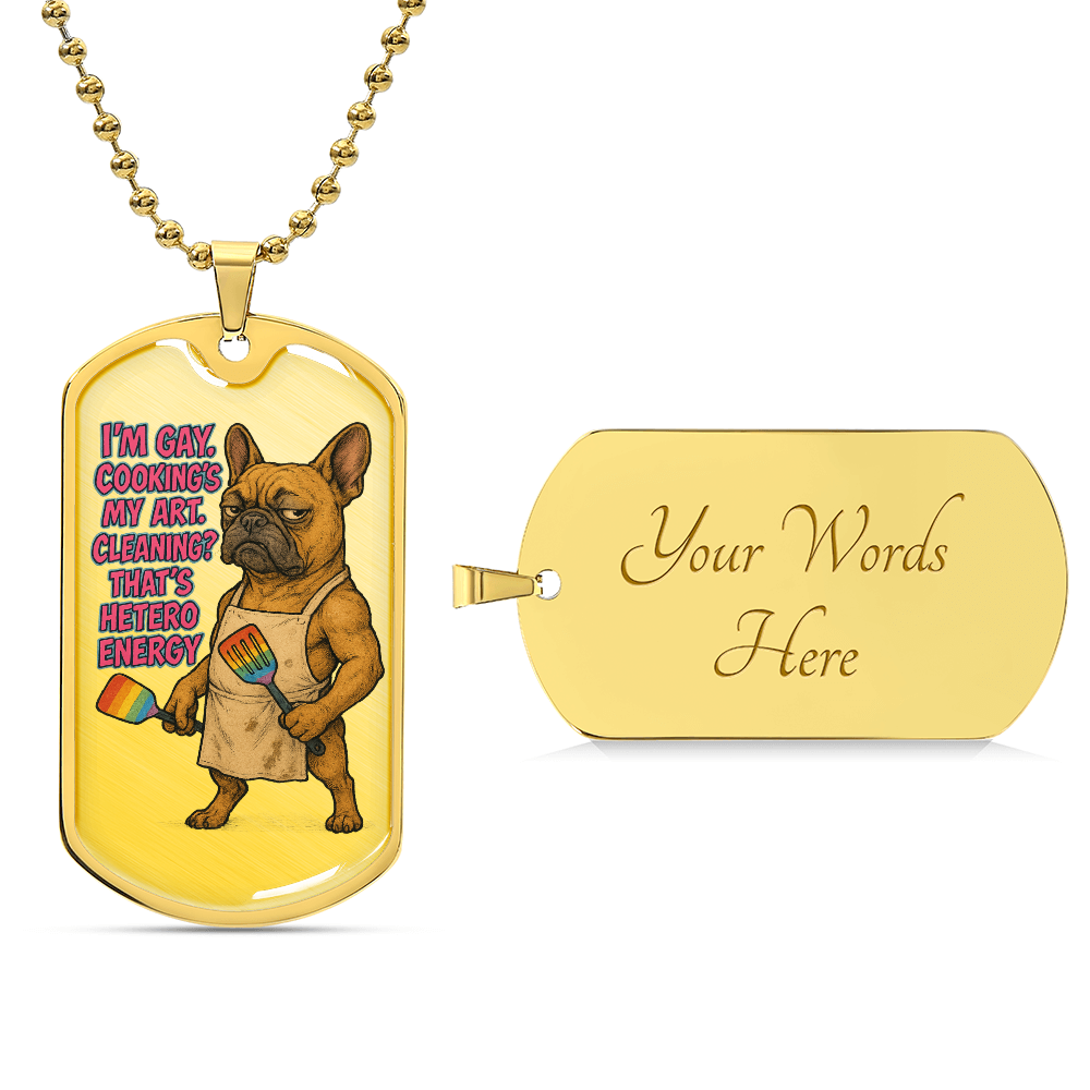 Pride Necklace Custom Name| Dog Tag Chain | Custom Dog Tag