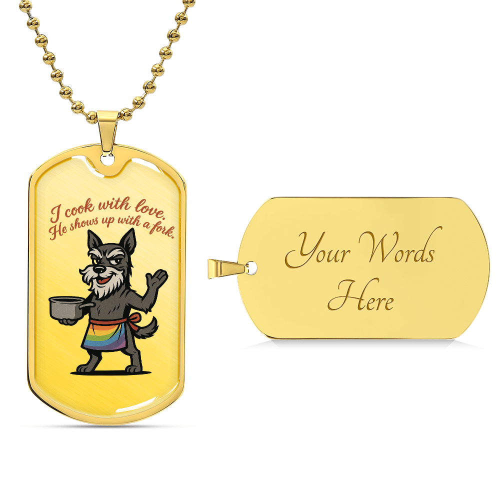 Pride Necklace Custom Name| Dog Tag Chain | Custom Dog Tag