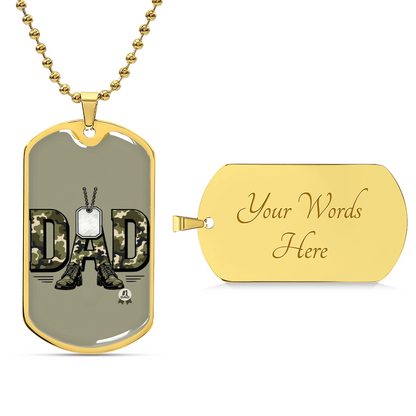 Father gift retirement personalized custom necklace fine jewelry