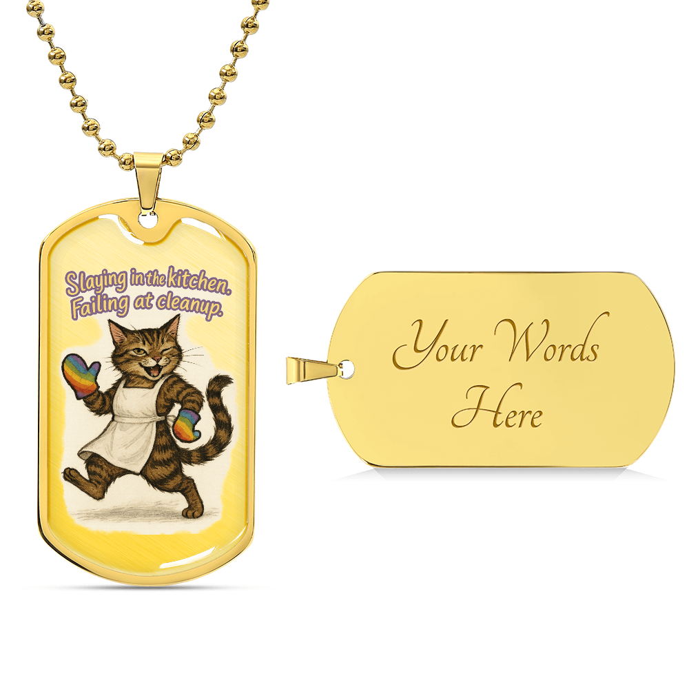 Pride Necklace Custom Name| Dog Tag Chain | Custom Dog Tag