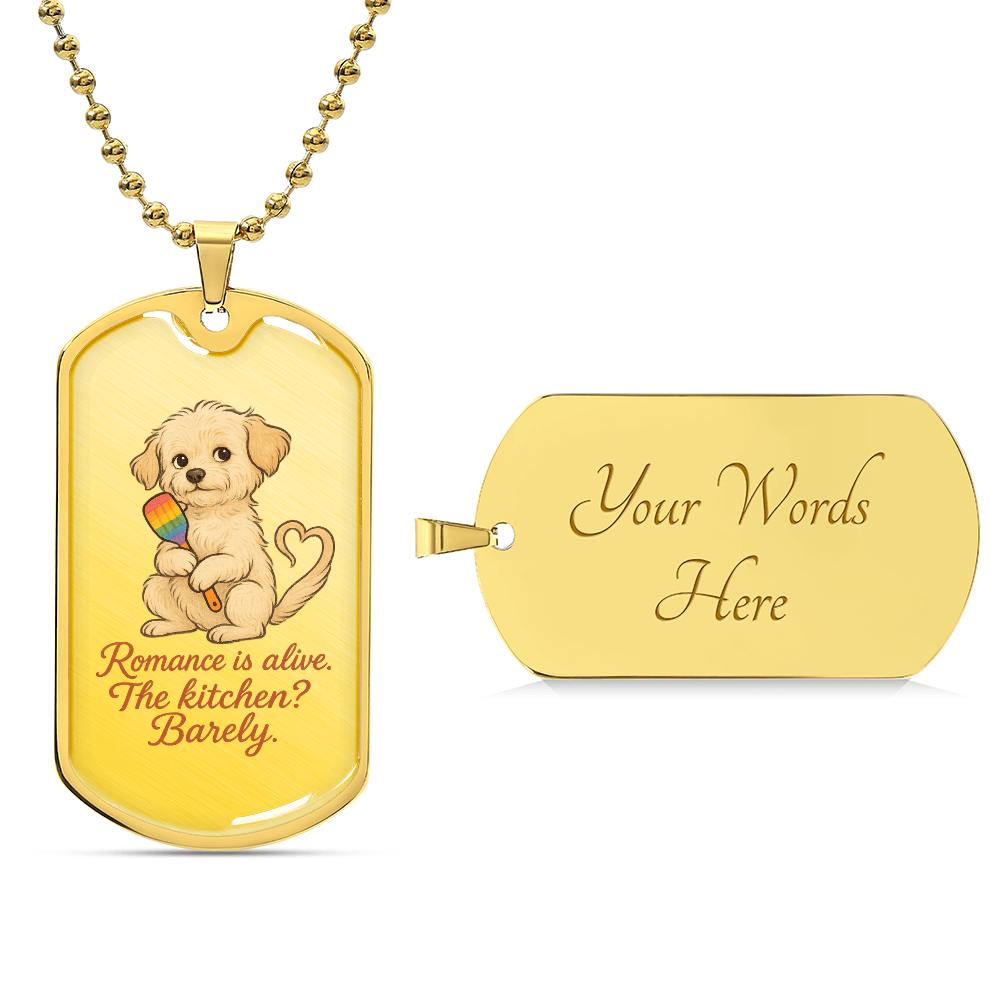 Pride Necklace Custom Name| Dog Tag Chain | Custom Dog Tag