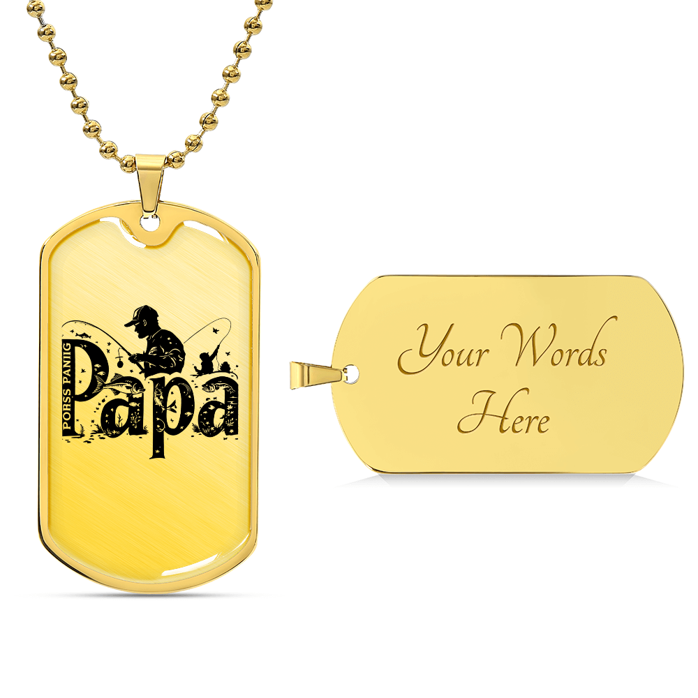 Gifts for Dad: Custom Engraved Men's Necklace