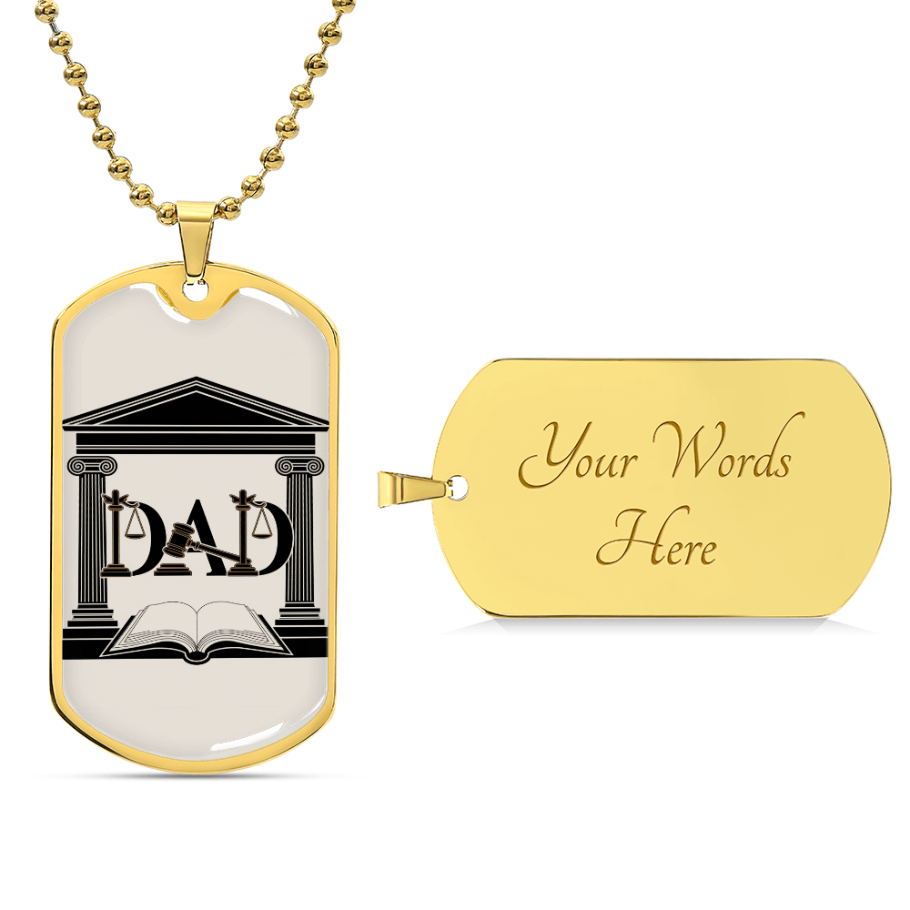 Father gift retirement personalized custom necklace fine jewelry