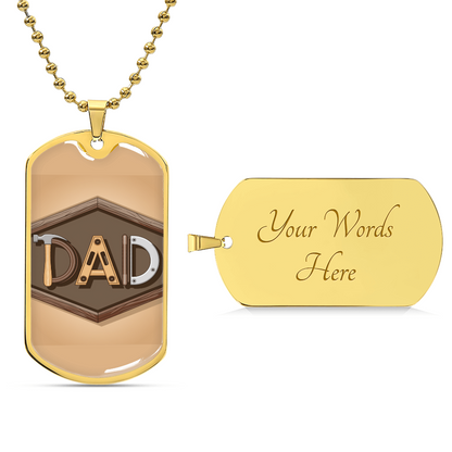 Father gift retirement personalized custom necklace fine jewelry