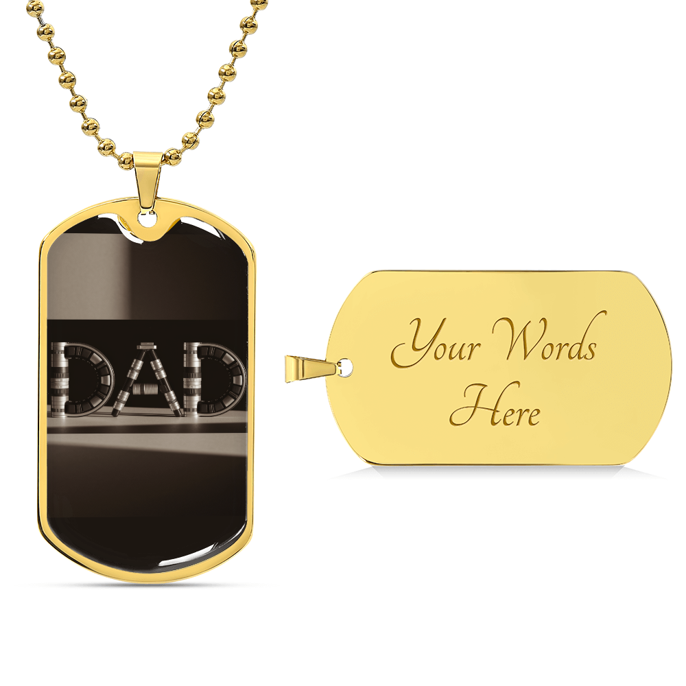 Father gift retirement personalized custom necklace fine jewelry
