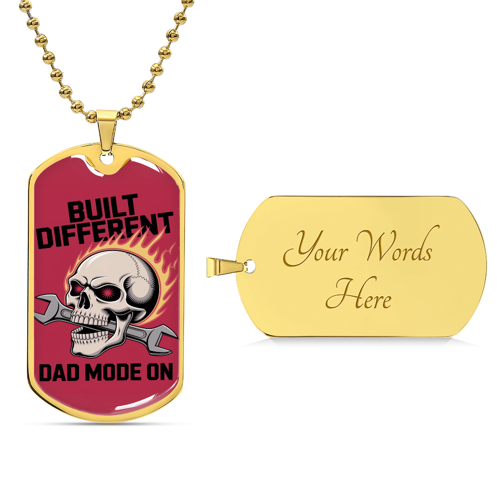 Father gift retirement personalized tag custom necklace fine jewelry