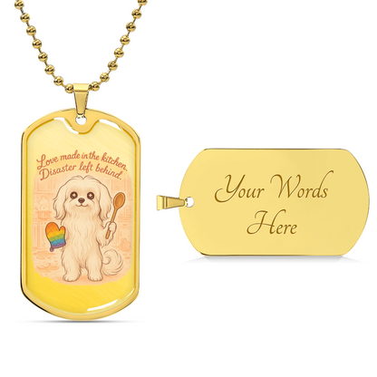 Pride Necklace Custom Name| Dog Tag Chain | Custom Dog Tag
