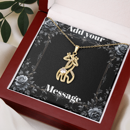 Personalized Valentine's Day Necklace with Custom Message Card | Romantic Gift Wife Girlfriend Anniversary Birthday