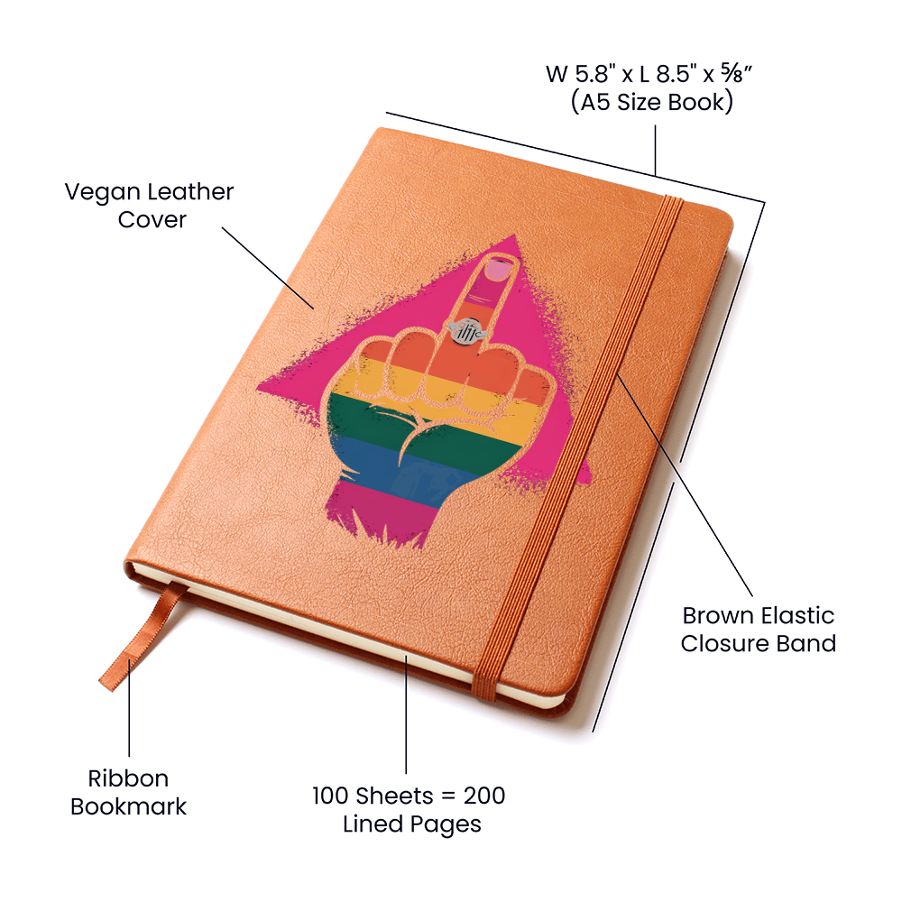 Pride LGBTQ Gift| Leather Journal