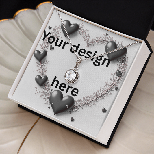Custom Valentine's Day Necklace + Personalized Card Set | Romantic Jewelry Wife Girlfriend Anniversary