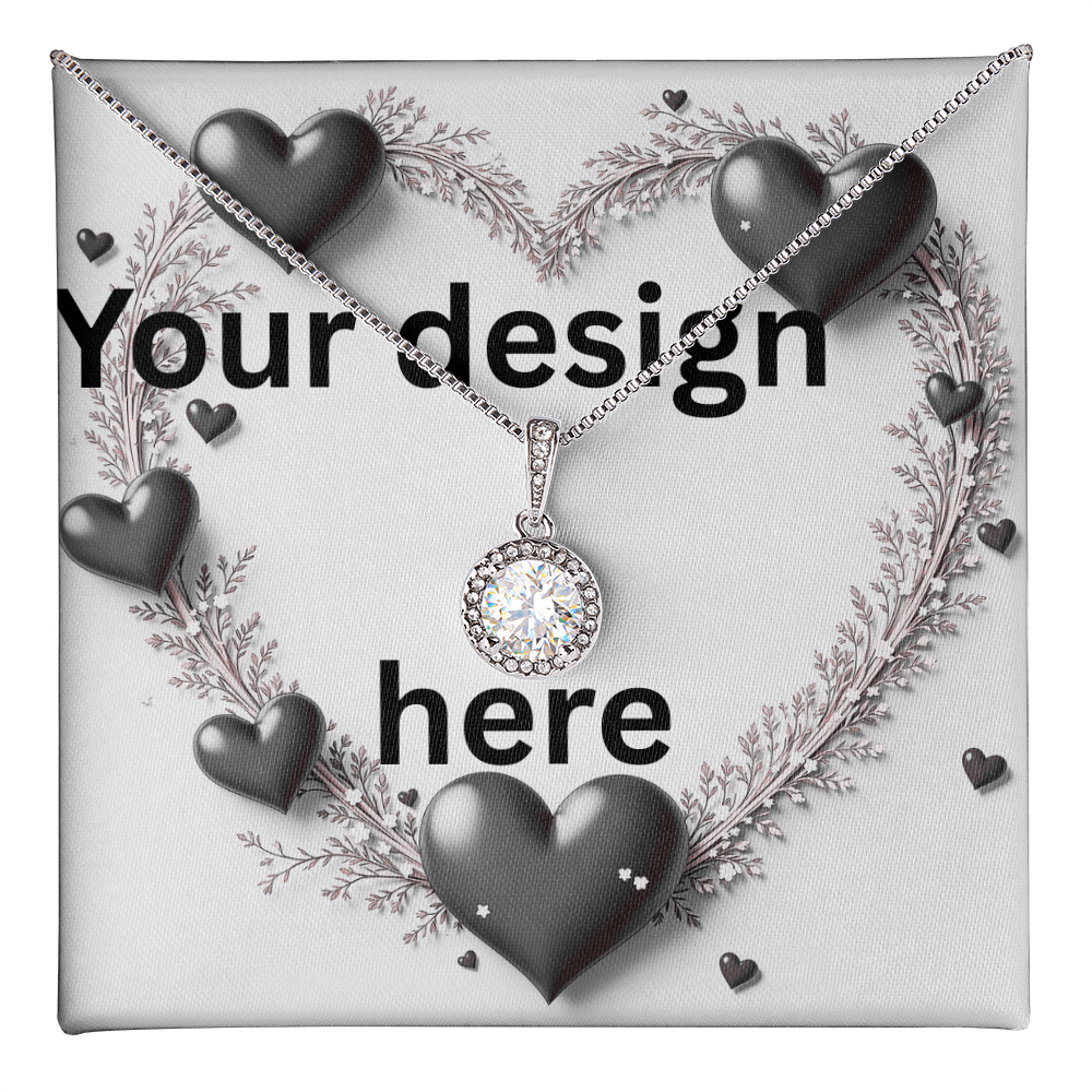 Custom Valentine's Day Necklace + Personalized Card Set | Romantic Jewelry Wife Girlfriend Anniversary