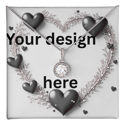 Custom Valentine's Day Necklace + Personalized Card Set | Romantic Jewelry Wife Girlfriend Anniversary