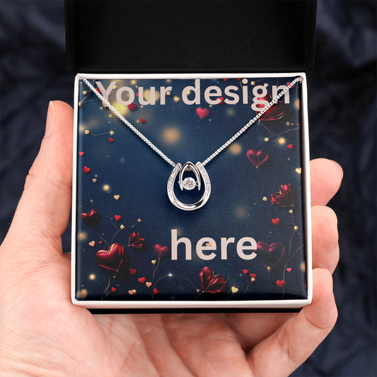 Personalized Valentine's Day Necklace with Custom Card - Romantic Jewelry | Wife Girlfriend Anniversary Mom