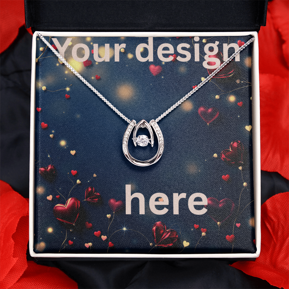 Personalized Valentine's Day Necklace with Custom Card - Romantic Jewelry | Wife Girlfriend Anniversary Mom
