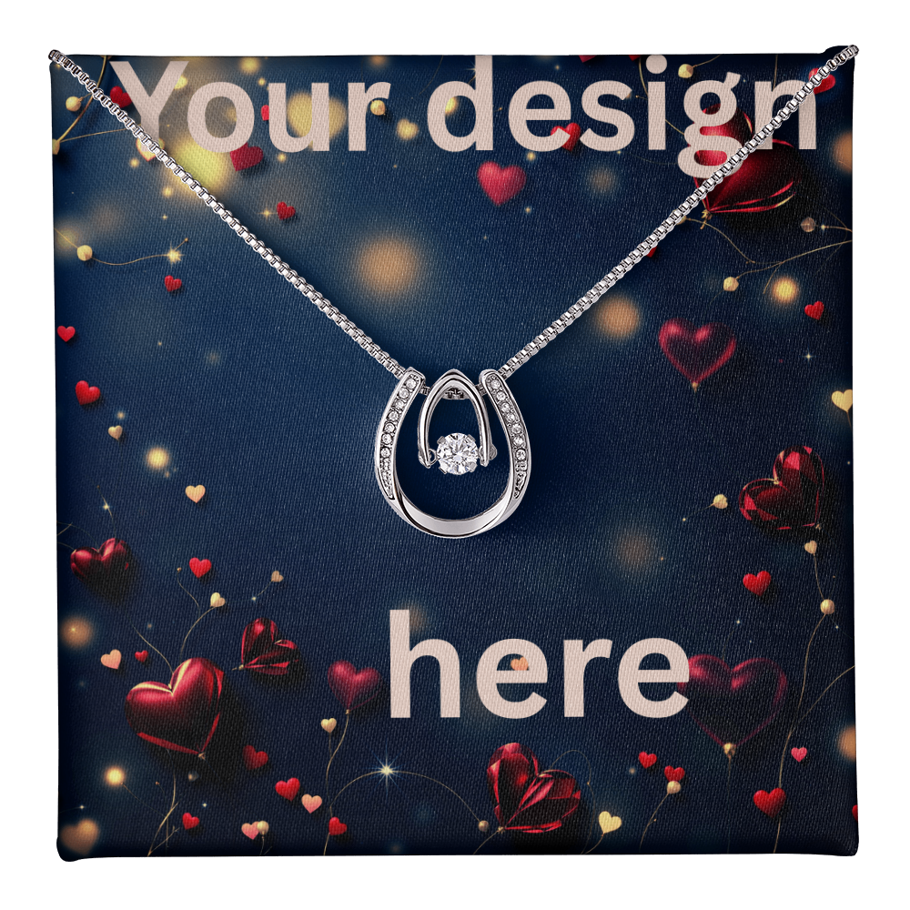 Personalized Valentine's Day Necklace with Custom Card - Romantic Jewelry | Wife Girlfriend Anniversary Mom