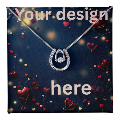 Personalized Valentine's Day Necklace with Custom Card - Romantic Jewelry | Wife Girlfriend Anniversary Mom