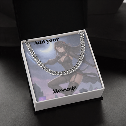 Personalized Valentine's Day Necklace Gift Set with Custom Love Card | Wife Girlfriend Anniversary