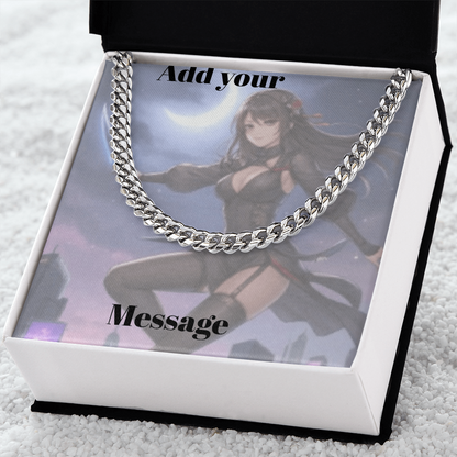 Personalized Valentine's Day Necklace Gift Set with Custom Love Card | Wife Girlfriend Anniversary