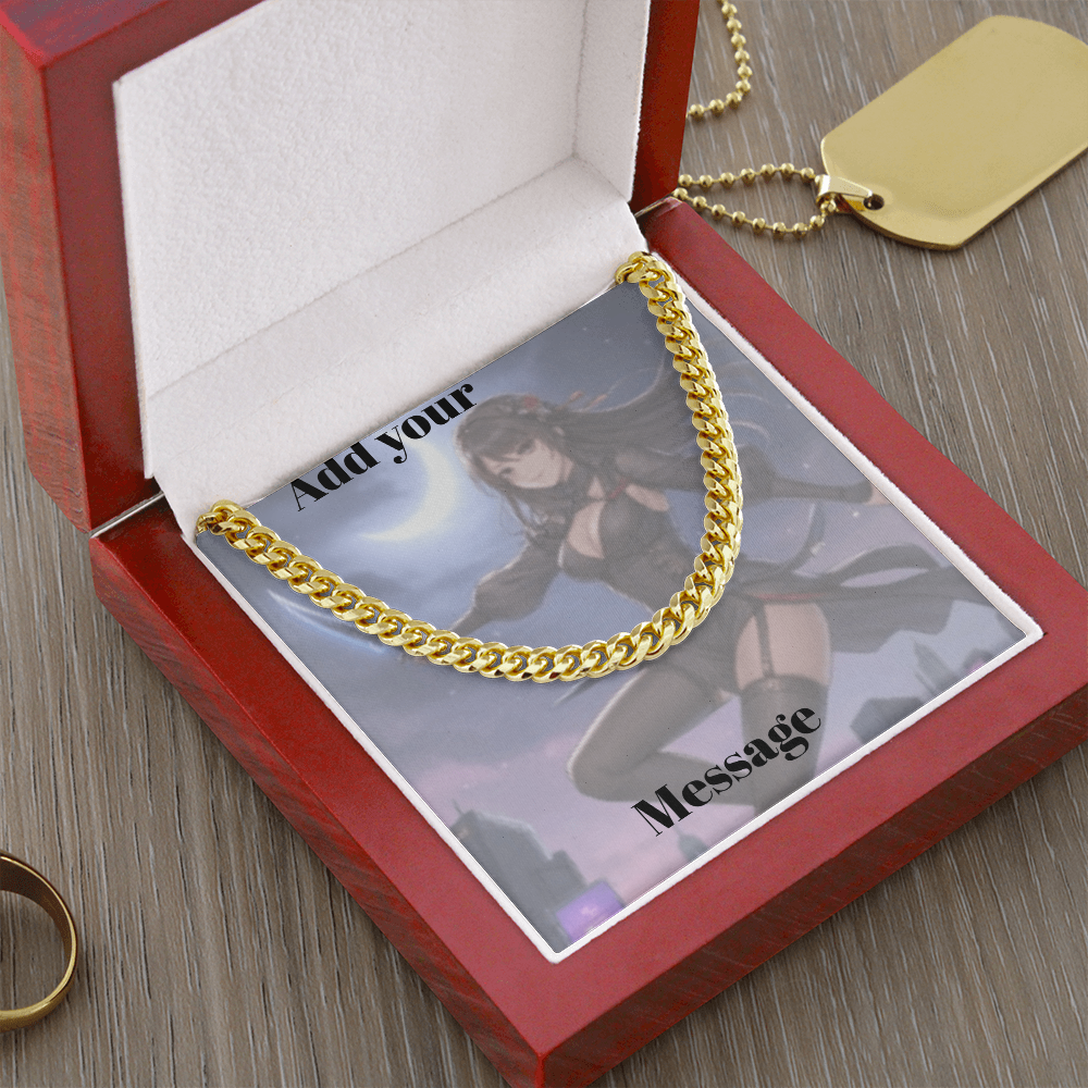 Personalized Valentine's Day Necklace Gift Set with Custom Love Card | Wife Girlfriend Anniversary