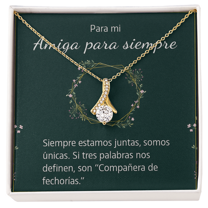 Alluring Beauty Necklace (Yellow & White Gold Variants)