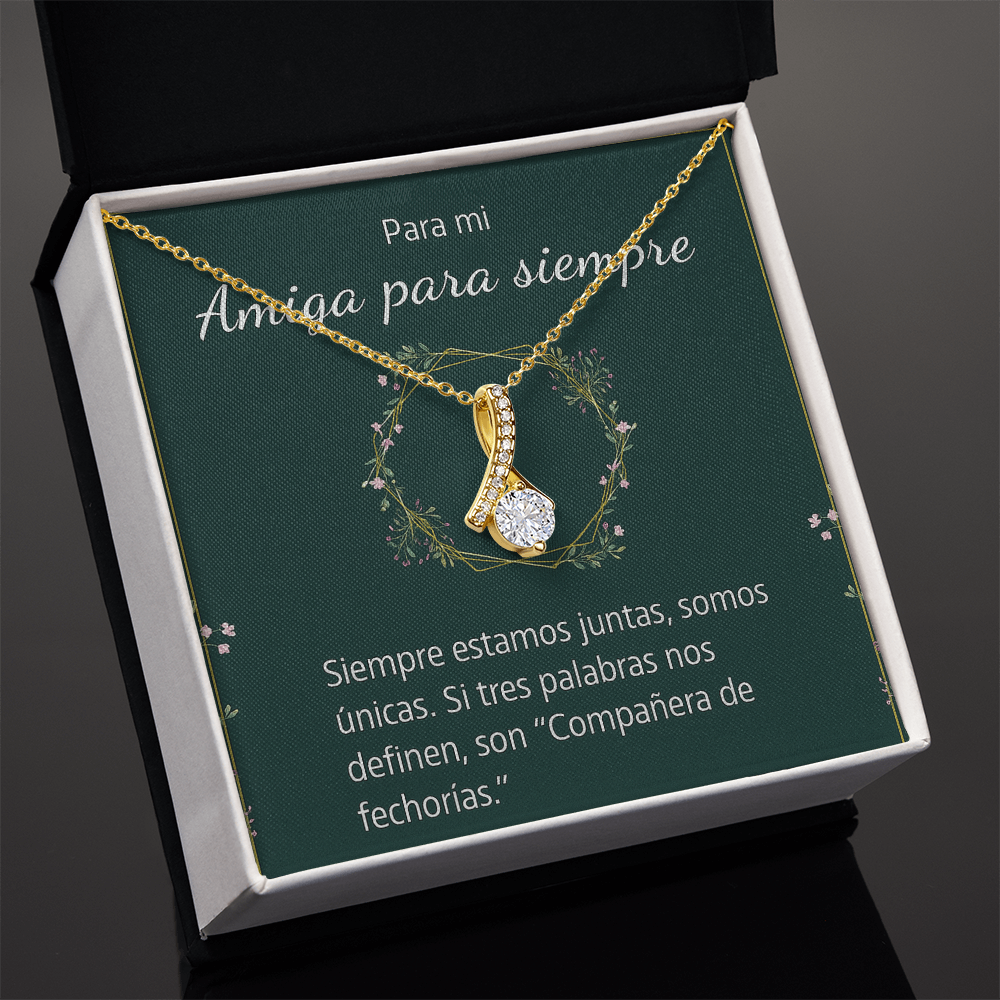 Alluring Beauty Necklace (Yellow & White Gold Variants)