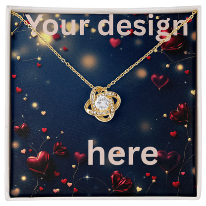 Personalized Valentine's Day Necklace with Custom Message Card | Gift for Wife Girlfriend Anniversary