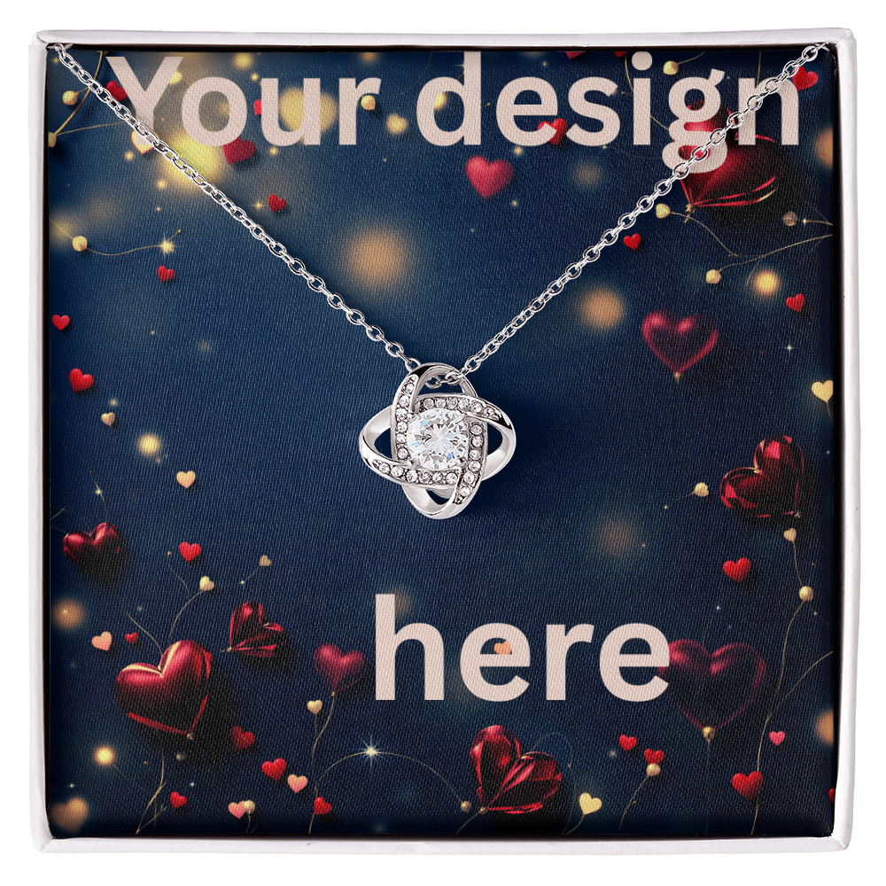 Personalized Valentine's Day Necklace with Custom Message Card | Gift for Wife Girlfriend Anniversary