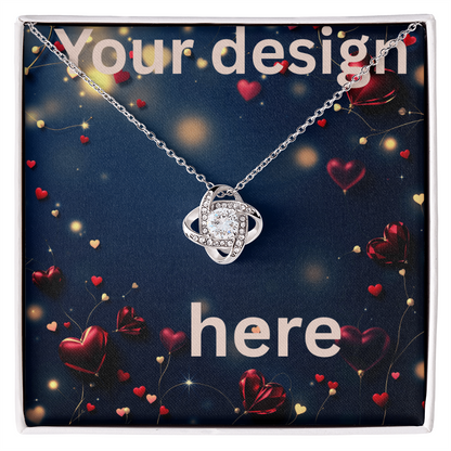 Personalized Valentine's Day Necklace with Custom Message Card | Gift for Wife Girlfriend Anniversary