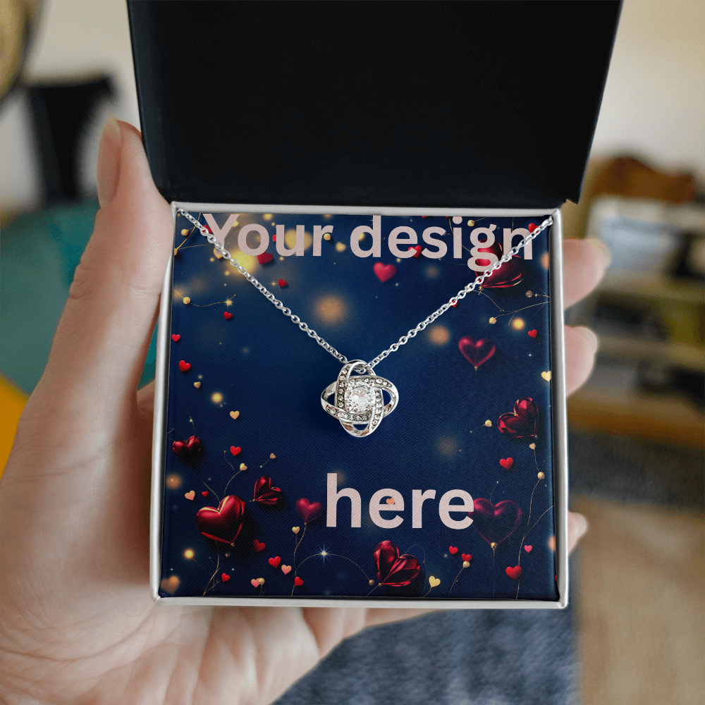 Personalized Valentine's Day Necklace with Custom Message Card | Gift for Wife Girlfriend Anniversary