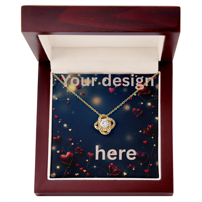 Personalized Valentine's Day Necklace with Custom Message Card | Gift for Wife Girlfriend Anniversary