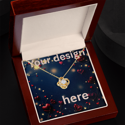 Personalized Valentine's Day Necklace with Custom Message Card | Gift for Wife Girlfriend Anniversary