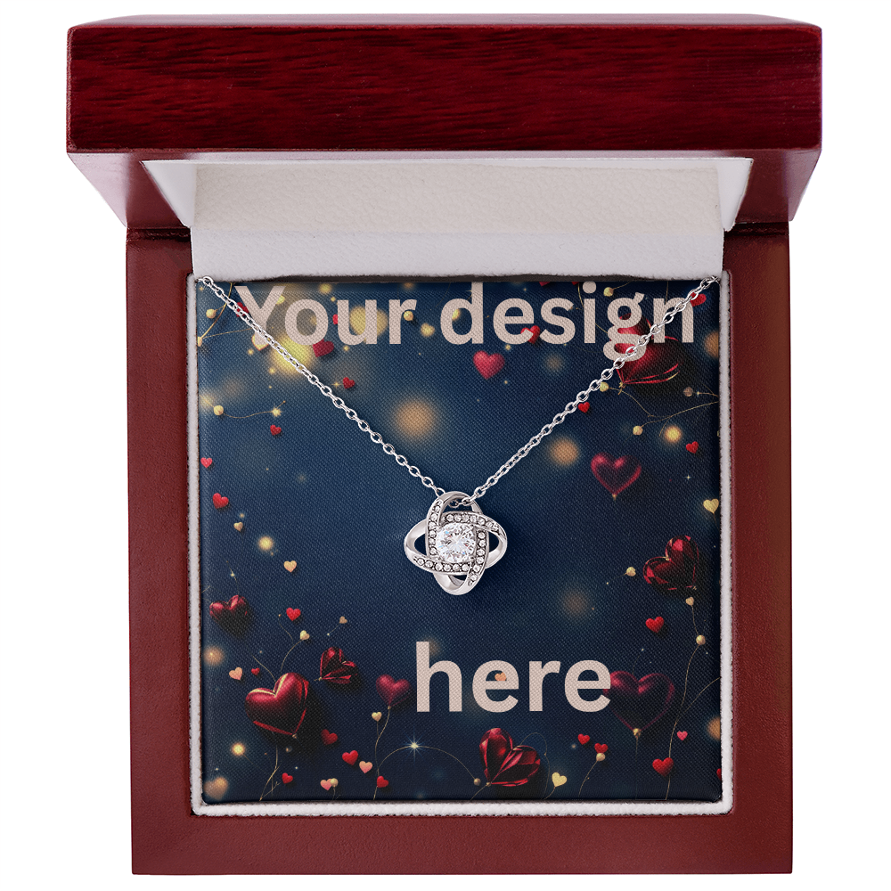 Personalized Valentine's Day Necklace with Custom Message Card | Gift for Wife Girlfriend Anniversary