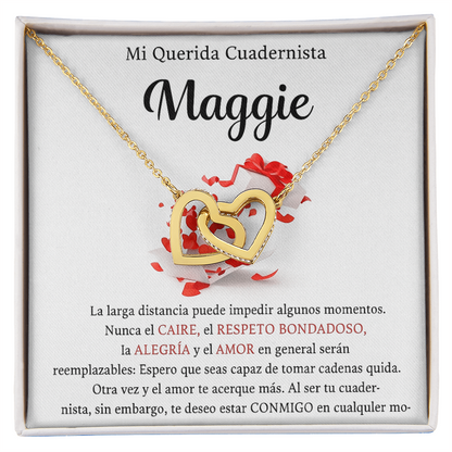 Interlocking Hearts Necklace (Yellow & White Gold Variants)