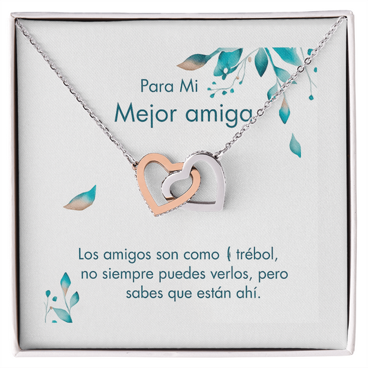 interlocking hearts  necklace