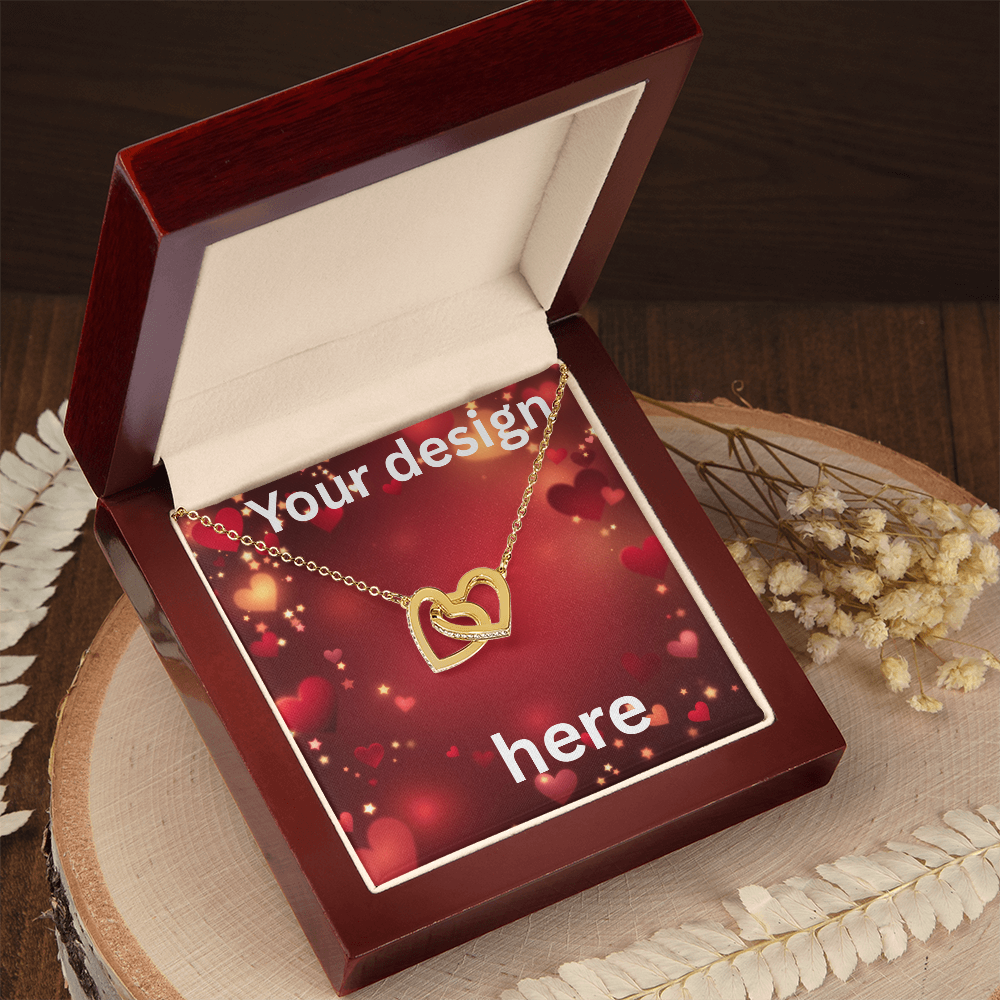 Personalized Valentine's Day Necklace with Custom Message Card | Gift for Wife Girlfriend Anniversary