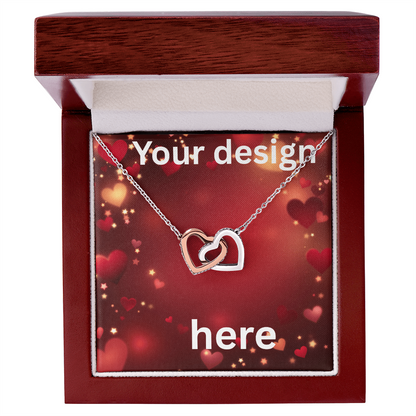 Personalized Valentine's Day Necklace with Custom Message Card | Gift for Wife Girlfriend Anniversary