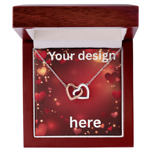 Personalized Valentine's Day Necklace with Custom Message Card | Gift for Wife Girlfriend Anniversary