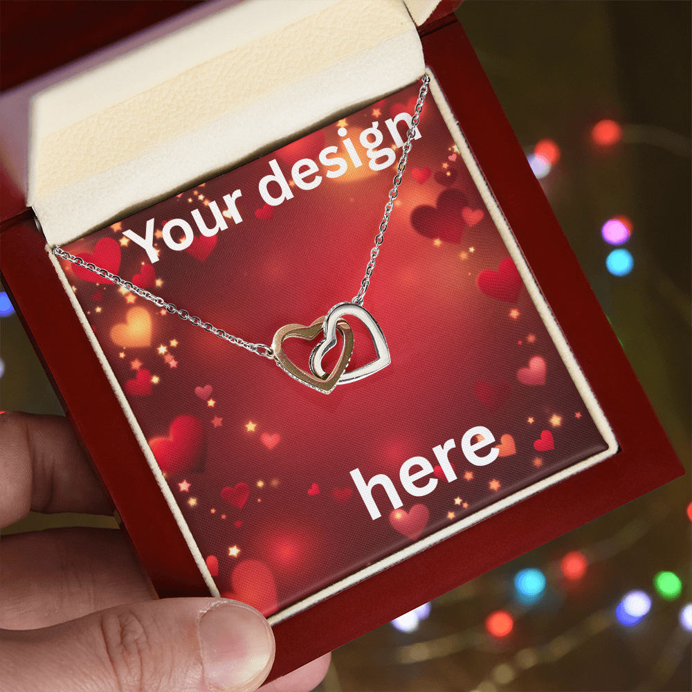 Personalized Valentine's Day Necklace with Custom Message Card | Gift for Wife Girlfriend Anniversary
