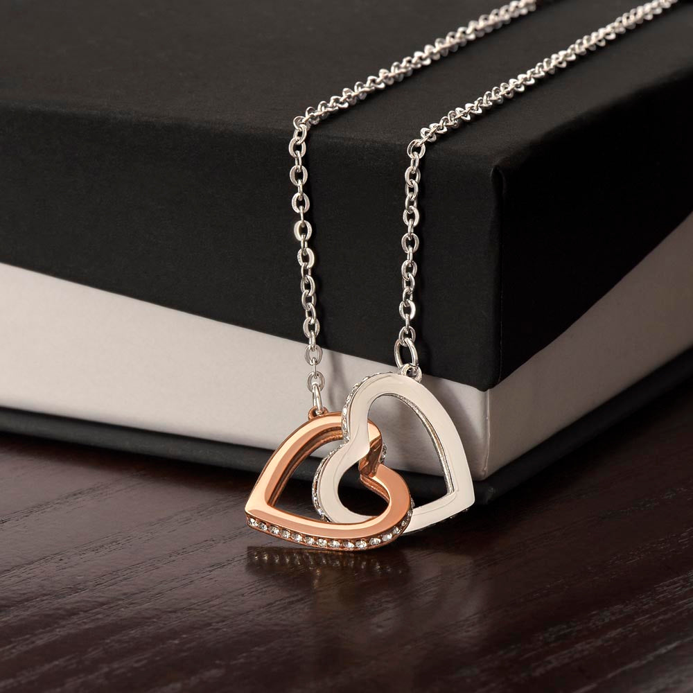 Personalized Valentine's Day Necklace with Custom Message Card | Romantic Gift Wife Girlfriend Anniversary Birthday